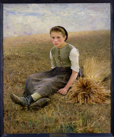 La piccola spigolatrice, 1884 da Hugo Salmson